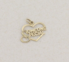 Pendant Only 14k Yellow Gold Someone Special Heart Pendant 3/4" x 3/4"