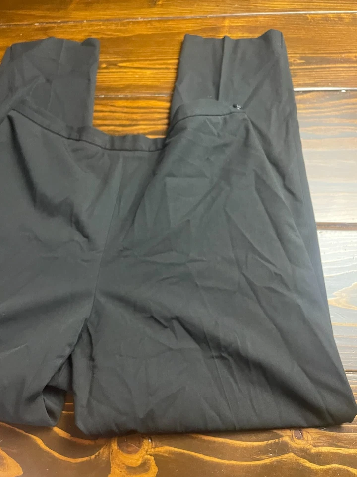 Pantalones Nine & Co, para mujer talla 14, negros, pantalones de vestir, elásticos, pierna recta Foto 3 de 4