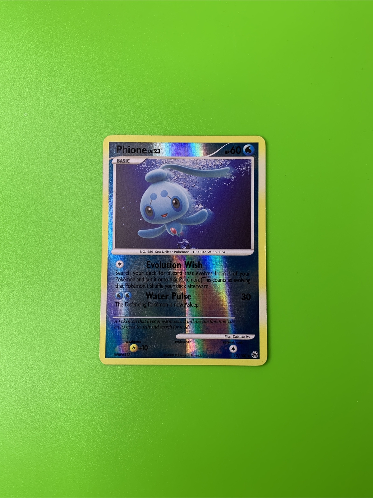 Phione 12/100 Majestic Dawn Reverse Holo Pokémon Card LP