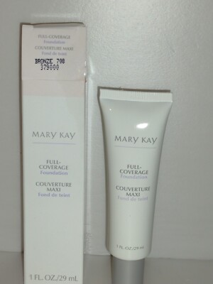 MARY KAY Full Coverage Foundation 379000 BRONZE 708 - 1.0 fl oz Discontinued NEW