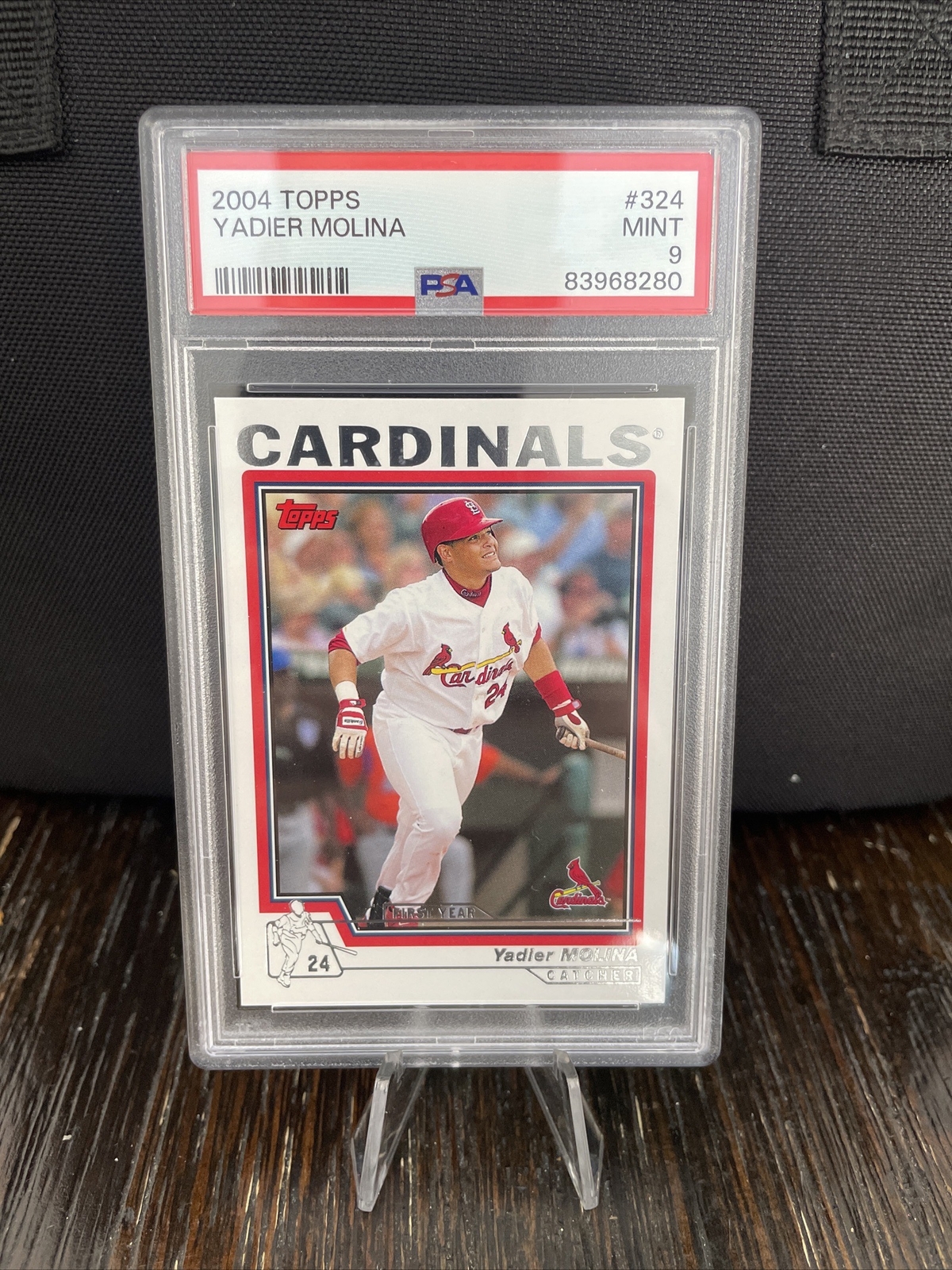 2004 Topps Yadier Molina Rookie Card RC #324 PSA 9 Future HOF