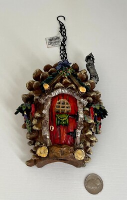 Kurt S. Adler-Pine Cone Tree ornament that lights up-Item #-W6531 Never Used