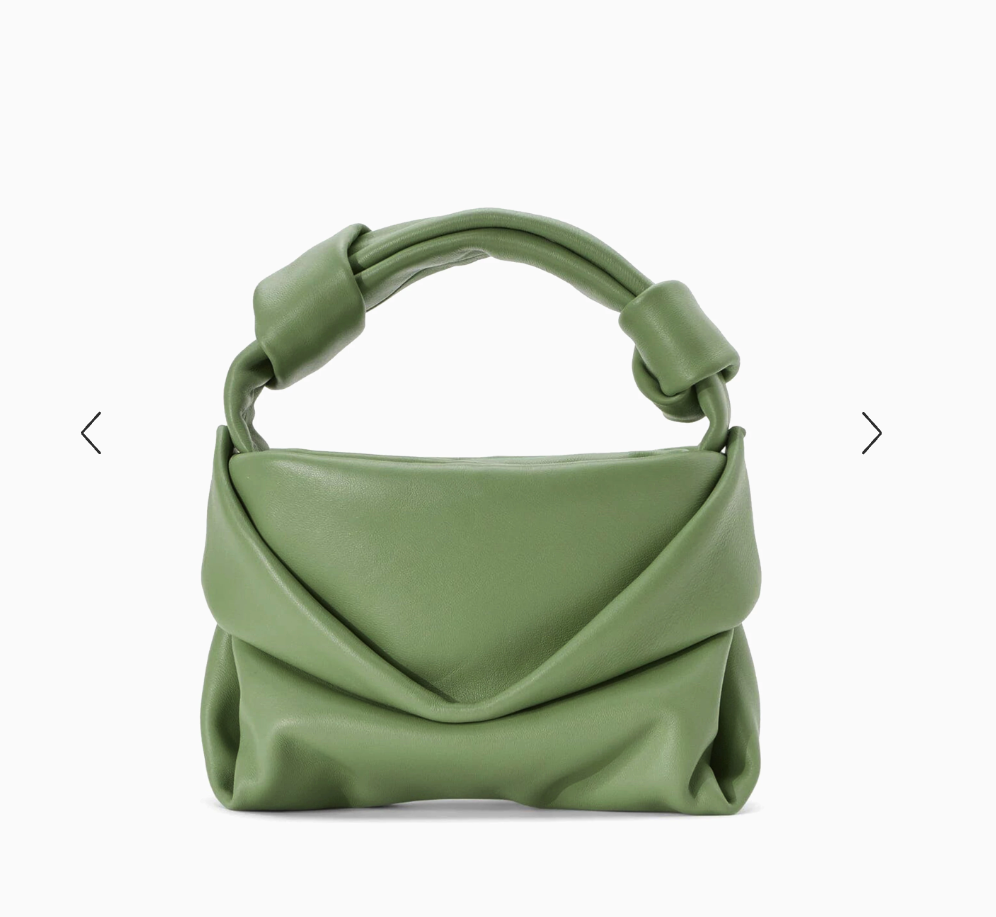 STAUD KISS BAG MSRP$ 395 Buffed Lambskin Leather in Moss | eBay