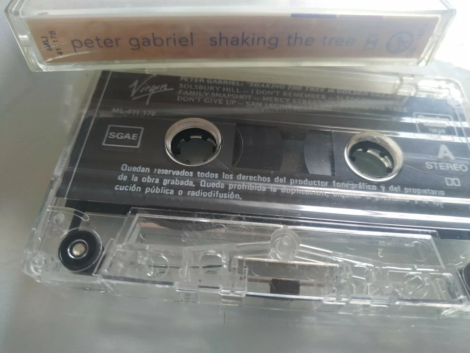 Peter Gabriel Shaking the Tree Sixteen Golden Greats 1996 Cinta Tape Cassette Am - Image 3 of 3