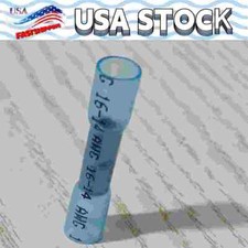 50PCS Waterproof Butt Splice Terminals 16-14AWG Heat Shrink Wire Connectors