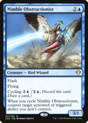 Nimble Obstructionist Commander 2020 NM Magic The Gathering MTG Single X1 Card