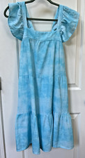 Cat & Jack Light Girls Blue Sundress XXL (16/18) Pockets Beach Vacation NWT Fun