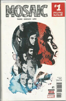 Marvel Comic 2016 Mosaic #1 First Printing Direct Edition Digital Content NM