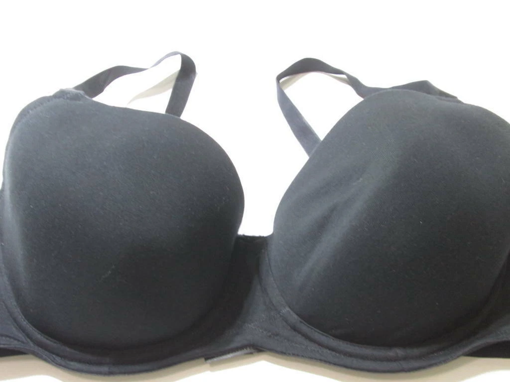 H&M Size 40D Bra Black Underwired Lined Adjustable Straps Lingerie