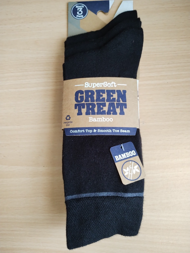 Calcetines de bambú supersuaves Green Treat para hombre 3 pares Reino Unido 7-11 - Imagen 46 de 75
