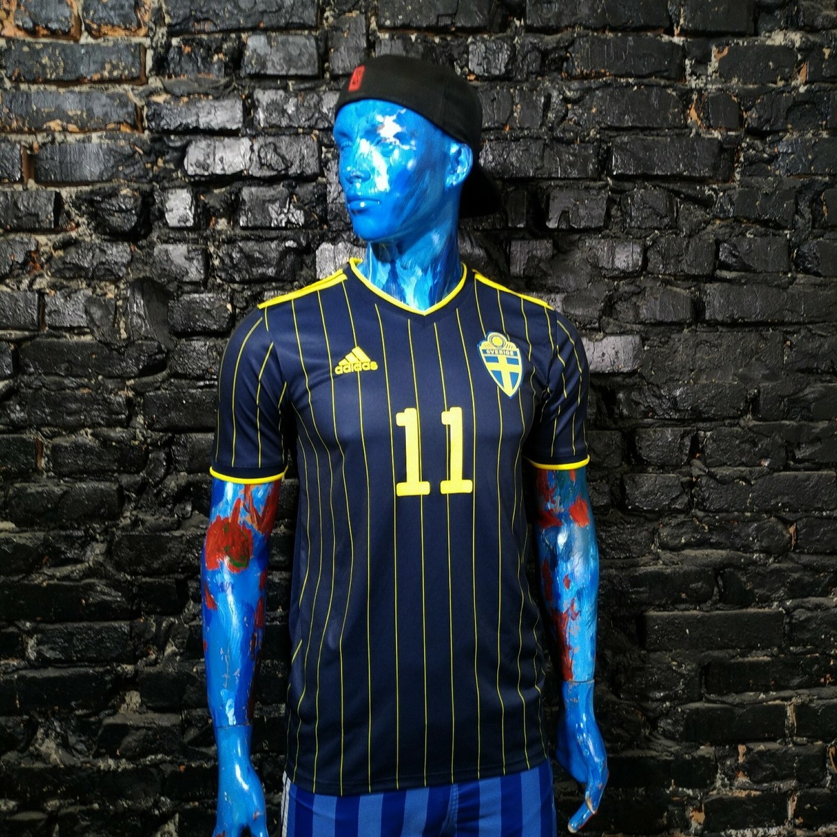 Sweden Team Jersey Away football shirt 2021 Adidas FH7618 Mens