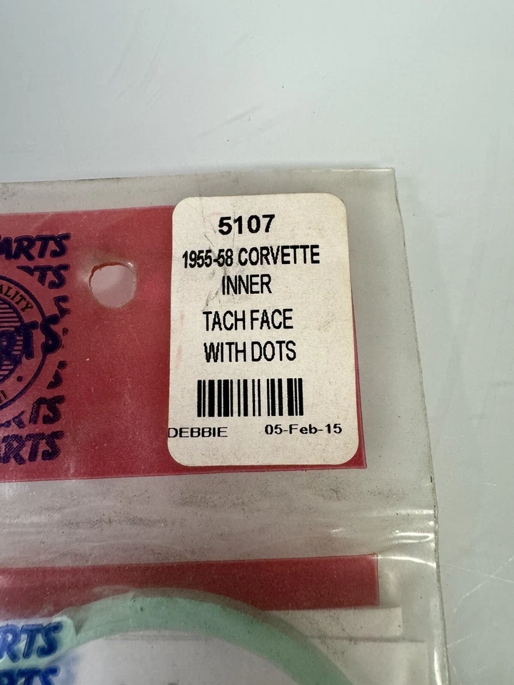Trim Parts 5107 1955-1958 Chevrolet Corvette C1 Inner Tach Face With Dots New Foto 3 de 3