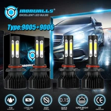 Combo LED Headlights Lights Bulbs for Chevy Silverado 1500 2500HD 3500 1999-2006