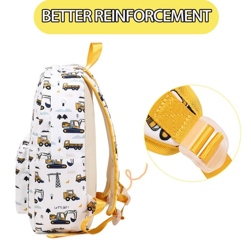 Excavator Backpack for Boys Preschool Backpack Toddler Boy Tractor Bookbag Sm... - Picture 6 of 7