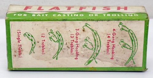 VTG Helin Tackle Company X4 Flatfish 1950 Model Fishing Lure Original Box NEW - Picture 6 of 6