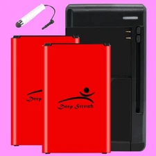 Long Life 2x 4050mAh Substitutable Battery Charger f LG Optimus F60 MS395 Phone