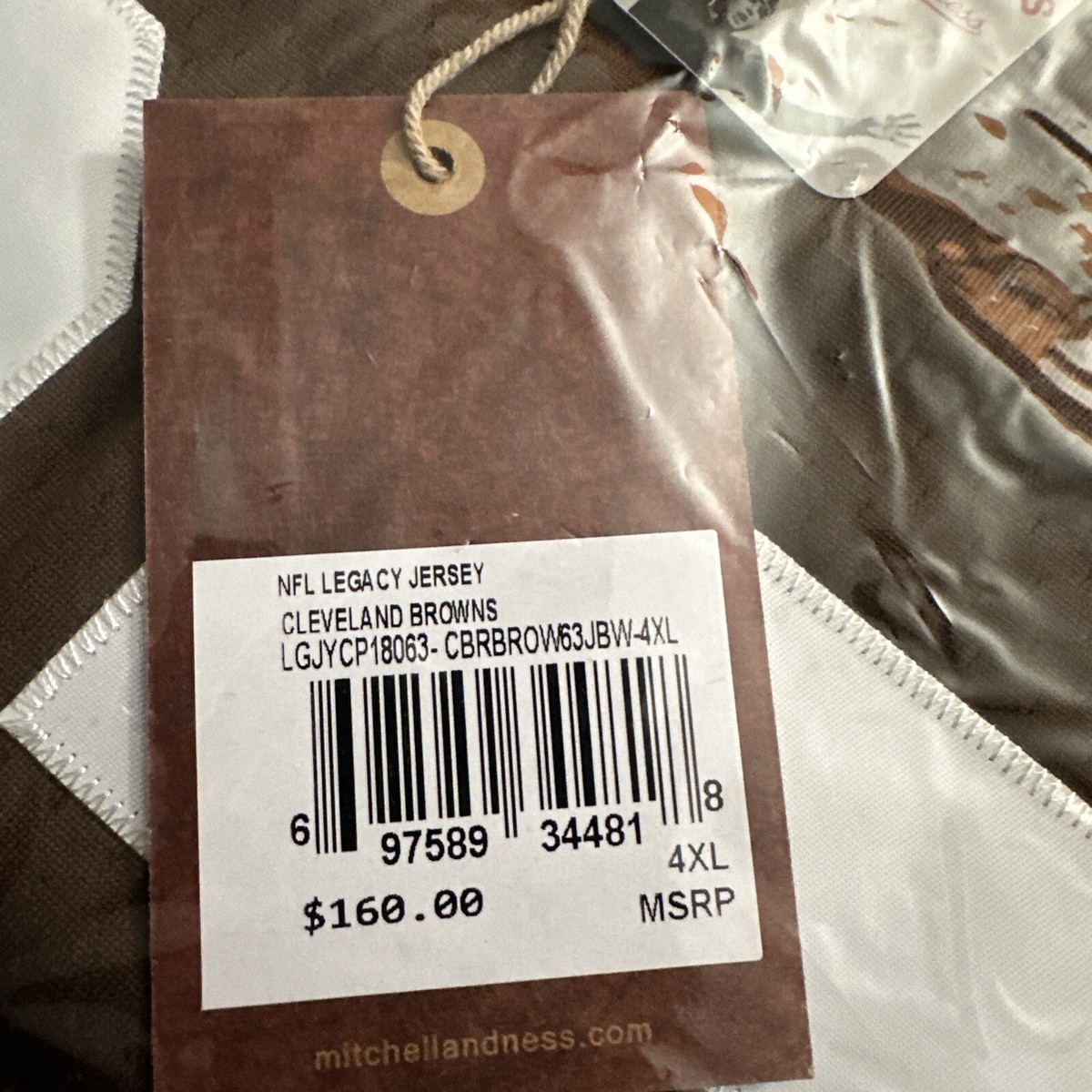 Jim Brown Cleveland Browns Mitchell & Ness Mens 4XL 100% Authentic