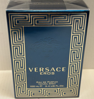Versace Eros Eau De Parfum Spray 100ml/3.4fl oz New In Sealed Box