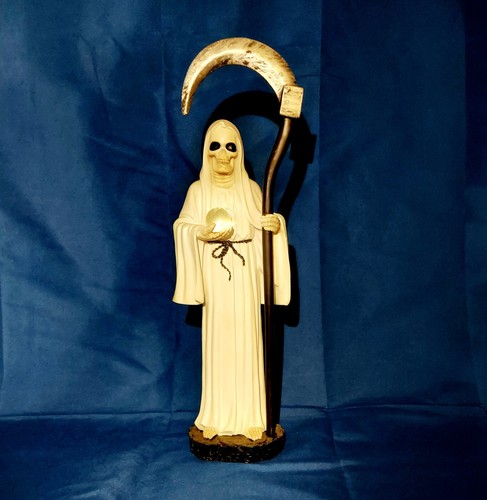 Santa Muerte Statue Figur - Heiliger Tod weiß 13" - Bild 2 von 11