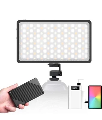 Moman RGB Licht LED Videoleuchte Kamera Dauerlicht 2500K~8500K Dimmbare Videolic