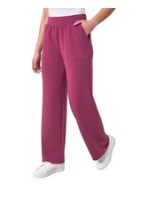 NWT Mondetta Ladies Pull-On Straight Leg Pant, Size 2X Raspberry Stretch Comfort