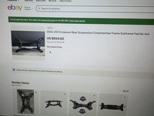 2004_ 2011 Mitsubishi  Endeavor Rear Suspension Crossmember Subframe FWD NO 4×4