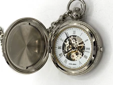 COLIBRI Pocket Watch  DOUBLE SIDED SKELETON Mechanical NEW