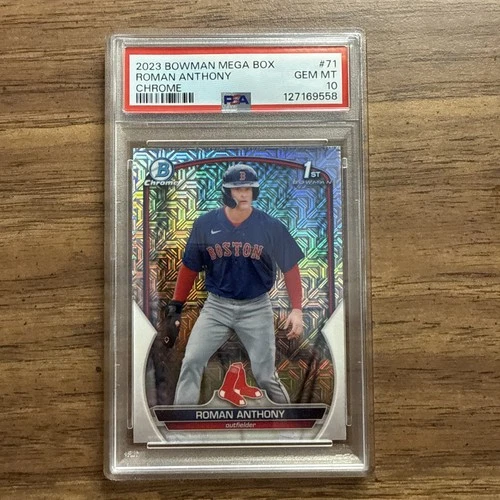 2023 Bowman Chrome Mega Roman Anthony 1st Mojo Refractor #BCP-71 PSA 10