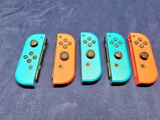 Lot of 5 Broken Nintendo Switch Joy-Con Controller HAC-016 & 15 READ