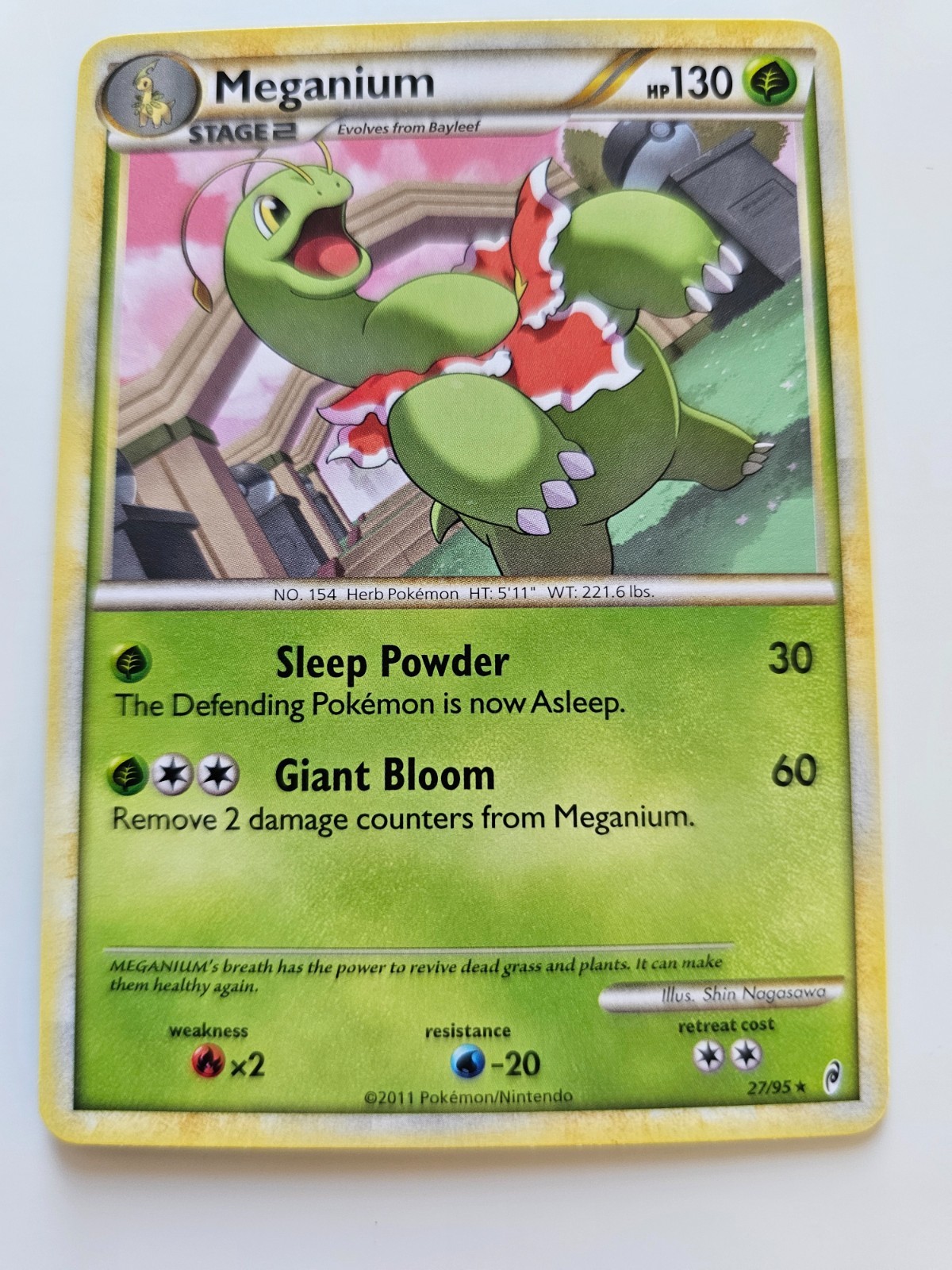 Pokemon Meganium Call of Legends 27/95 LP