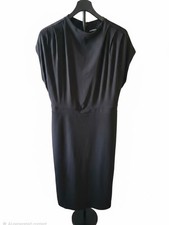 Express Black Midi Dress with Dolman Sleeves
