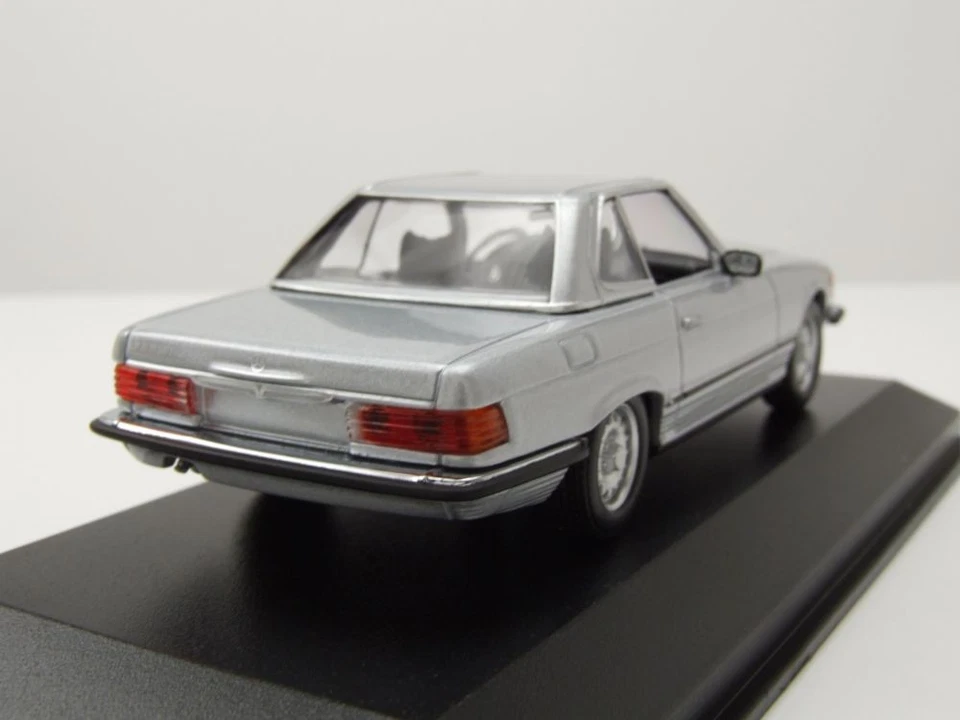 Mercedes 350 SL R107 Hardtop Argento Modellino 1:43 Minichamps - Immagine 2 di 4