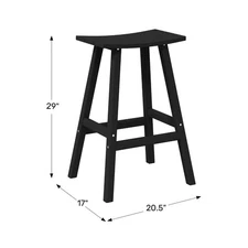 29" Saddle Backless Bar Stool / Counter Chair Seat Kitchen Home Dining Table