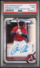 2022 Bowman Draft Chrome Autograph Refractor Ignacio Alvarez #CDAIA /499 PSA 9