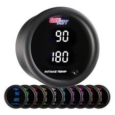 Glowshift 10 Color Digital Dual Air Intake Temperature Gauge Glowshift 10 Color Digital Dual Air Intake Temperature Gauge