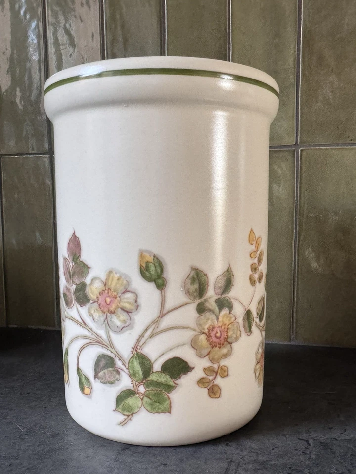 Vintage Marks & Spencer Autumn Leaves St. Michael’s Utensil Jar Holder 16.5cm - Image 2 of 4
