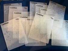 13 - Vintage Cuttlebug Provo Craft Embossing Folders A2 group 2