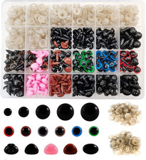 600PCS Safety Eyes and Noses with Washers for Stuffed Animal Amigurumi Doll Croc
