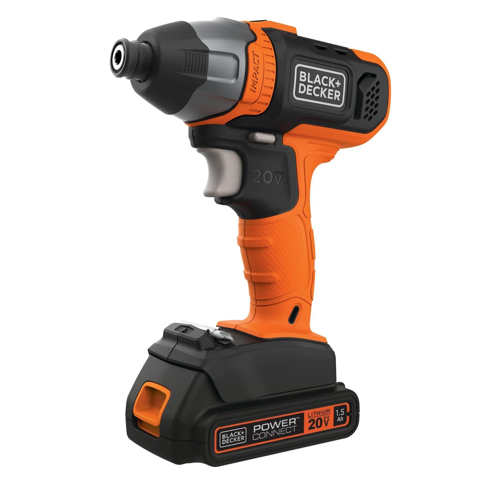 BLACK+DECKER 20V MAX* POWERCONNECT&trade; 1/4 in. Cordless Impact Driver - BDCI20B
