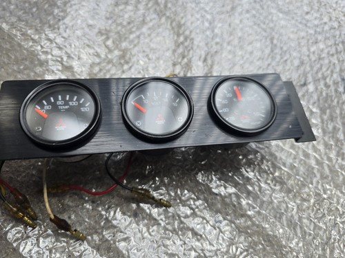 Mitsubishi DIN GAUGE METER GENUINE PART triple gauge evolution cp9a ct9a - Picture 4 of 13
