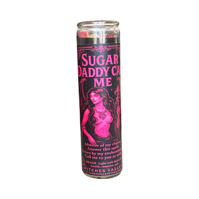 Sugar Daddy Call Me Candle Designed to Attract Generous Men and Get Money.