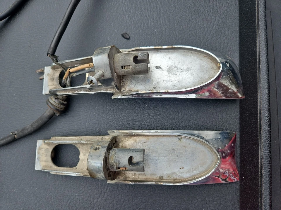 1946 1947 Hudson Fender carcaças de luz frontal cromada captador Commodore Super - Imagem 4 de 4