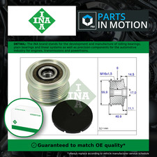 Overrunning Alternator Pulley fits AUDI TT 1.8 2.0 3.2 2.0D 98 to 14 Clutch INA