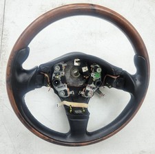 03-19 Maserati Granturismo M145 Steering Wheel Walnut Black 27328100 Oem 66k