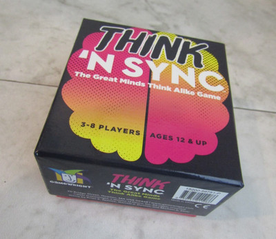 Think 'N Sync Board Game Gamewright The Great Minds Think Alike Game Complete