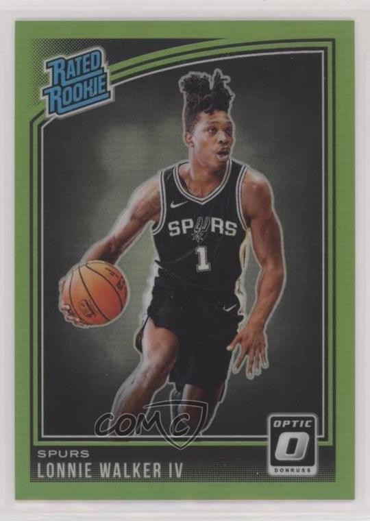 2018 Donruss Optic Rated Rookie Lime Green Prizm /149 Lonnie Walker IV #174 0c6