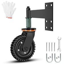 Effortless 360  Rotation 6 Inch Gate Wheel - Supports 500lbs for Easy Operation
