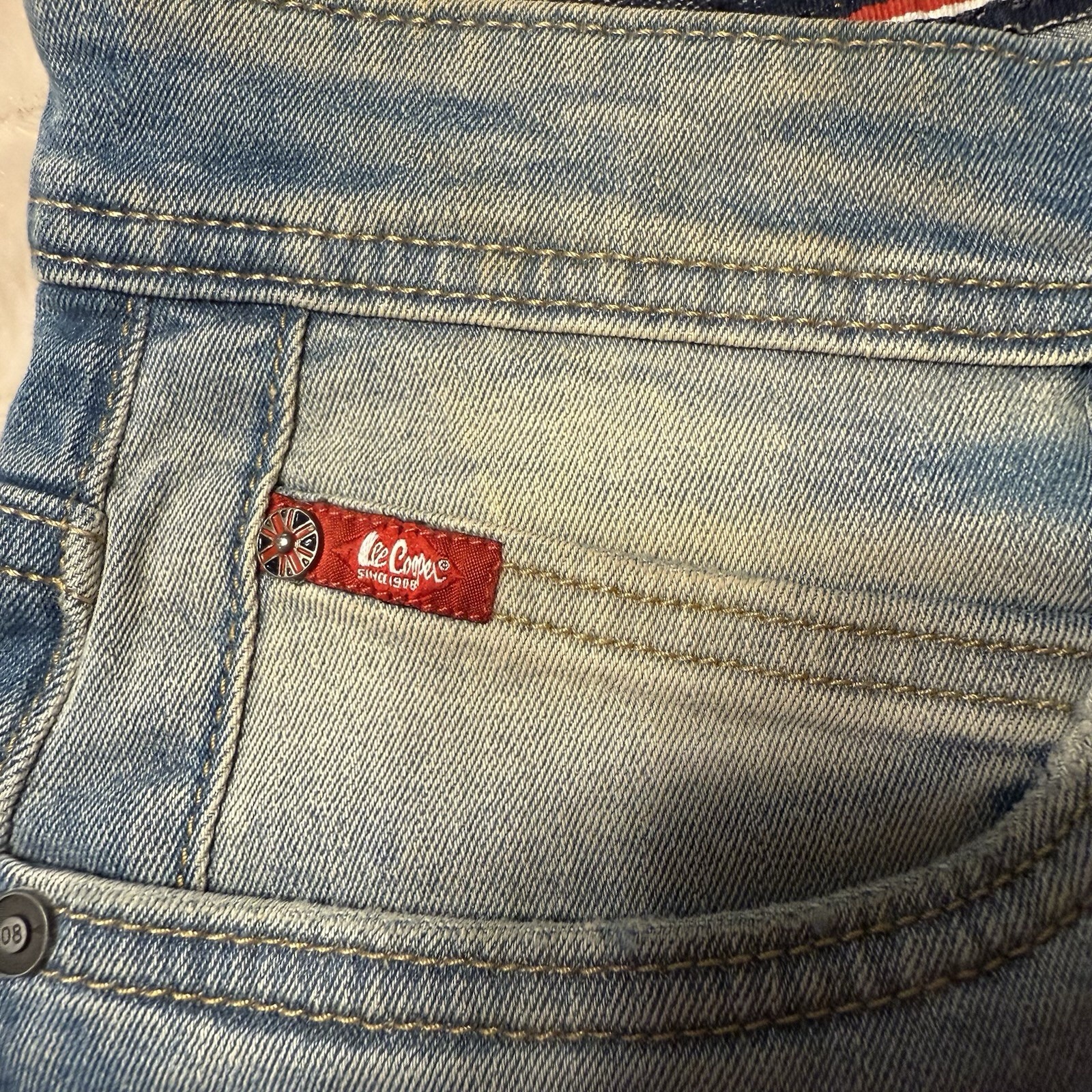 Lee Cooper Men's Original Authentic Denim Low Waist Slim Straight Leg 36 NWT image 4