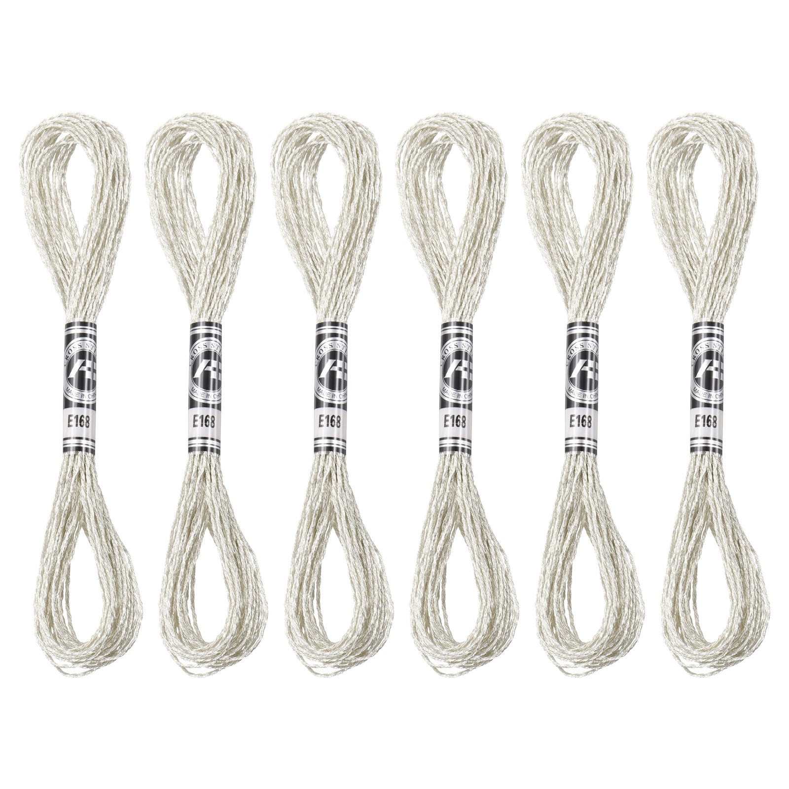 Floss, Metallic Embroidery Thread Silver Tone