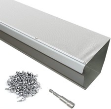 35 Pack Stainless Steel Micro Mesh Gutter Guard for 4", 5", 6" White